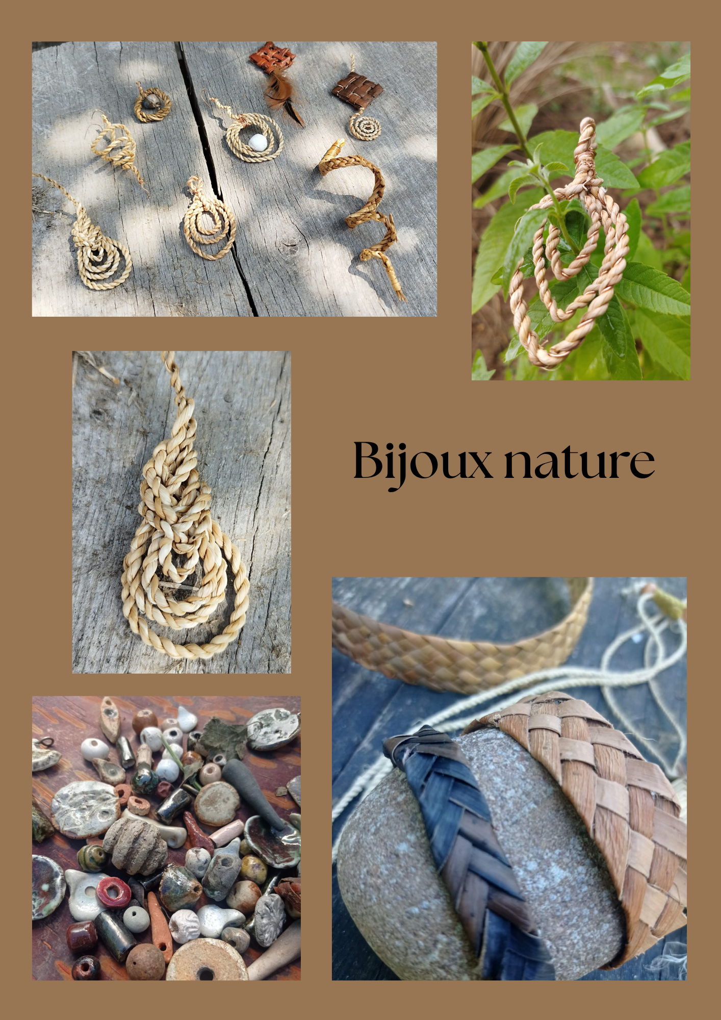 Bijoux vannerie sauvage